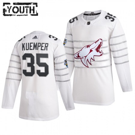 Lapsille NHL Arizona Coyotes Pelipaita Darcy Kuemper 35 Valkoinen 2020 NHL All-Star Adidas Authentic 